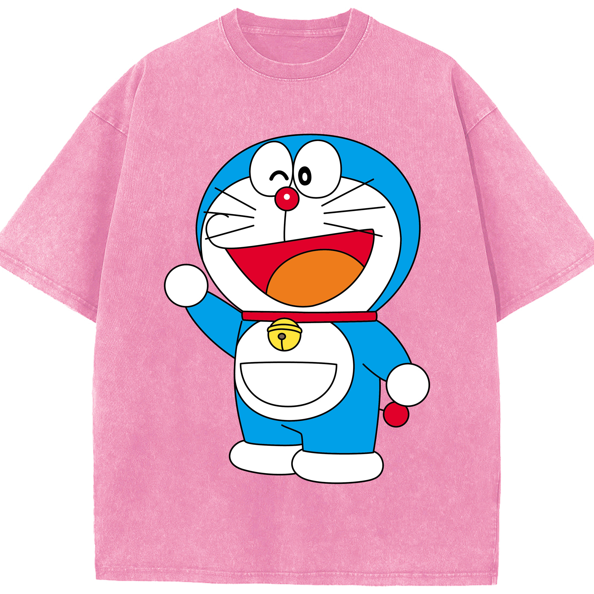 （画像用） ドラえもん Doraemon 綿100% ヴィンテージ風 半袖Tシャツ（フロントプリント）